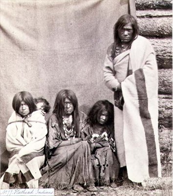 Hathead Indians, Photographed by the Royal Engineers on the Forty-Ninth Parallel by English Photographer
