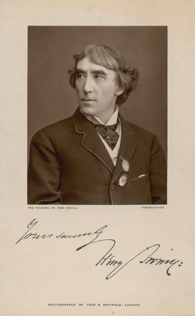 Henry Irving, Actor; Signed Photograph by English Photographer