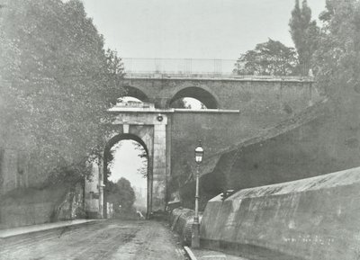 Highgate Archway, Archway Road Bridge: General View of Old Bridge, 1896 by English Photographer