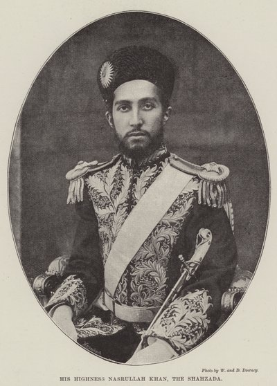 His Highness Nasrullah Khan, the Shahzada by English Photographer