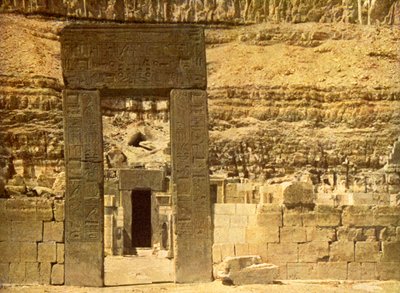 Holy of Holies in the Temple of El Bahri, Egypt by English Photographer