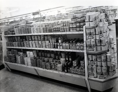 Household Requisites Aisle, Woolworths Store by English Photographer