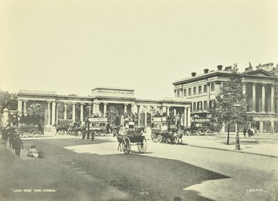 Hyde Park Corner, Westminster: looking north, 1896 by English Photographer