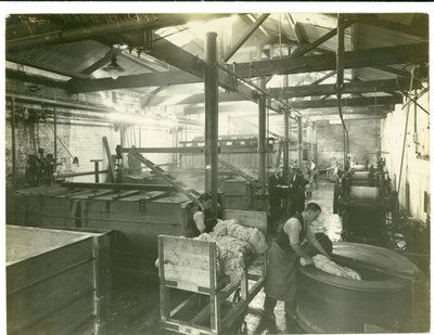 Hydraulically Operated Dye House, Carpet Factory, 1923 by English Photographer