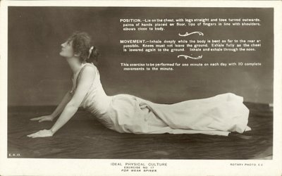 Ideal Physical Culture, Exercise No 17, For Weak Spines by English Photographer