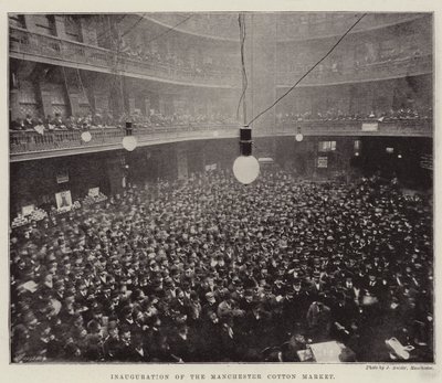 Inauguration of the Manchester Cotton Market by English Photographer