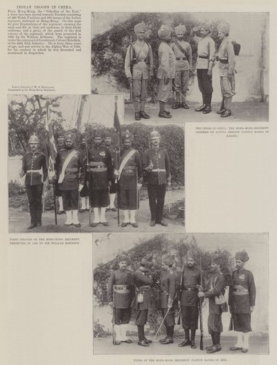 Indian Troops in China by English Photographer