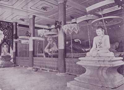 Inside the Pagoda, Rangoon by English Photographer