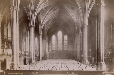 Interior of Temple Church by English Photographer
