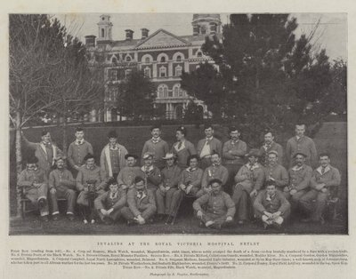 Invalids at the Royal Victoria Hospital, Netley by English Photographer