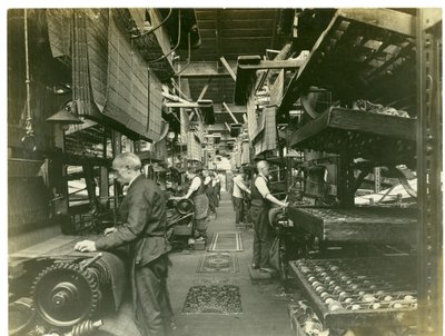Jacquard Weaving, Hughes Factory No. 2, 1923 by English Photographer