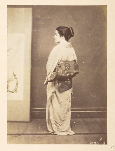 Japanese Woman in Traditional Dress, Lucas Collection: Photographic Record of the World Tour of Charles James and Morton P. Lucas by English Photographer