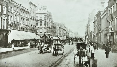 John Lewis, Oxford Street, Westminster LB: looking east by Oxford Circus, 1890 by English Photographer