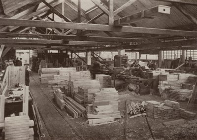 Joinery factory, Burton-on-Trent: View of joiners