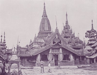 Khawn or Canopy in Front of Pagoda, Pagan by English Photographer
