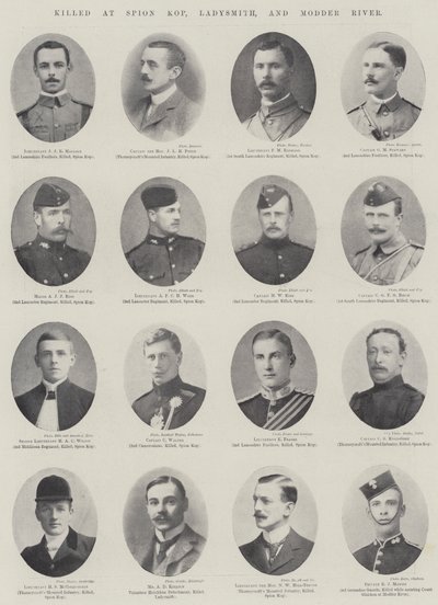 Killed at Spion Kop, Ladysmith, and Modder River by English Photographer