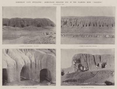 Kimberley Cave Dwellings, bomb-proof shelters dug in the diamond mine tailings by English Photographer