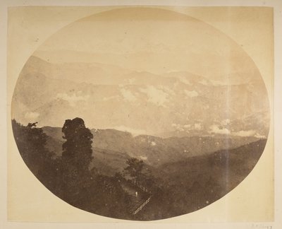 Kinchinjunga from the hill near the Town Hall, [Darjeeling] from 