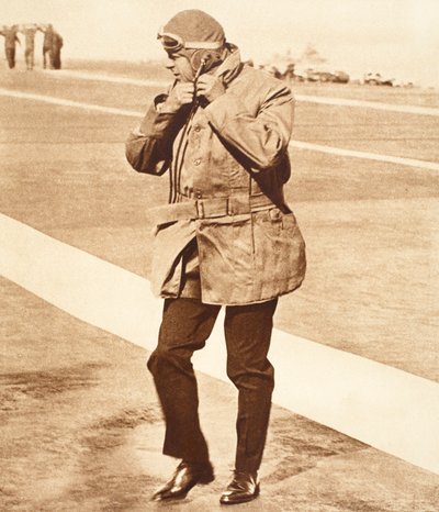 King Edward VIII Landing at Weymouth After a Flight from H.M.S. Courageous by English Photographer