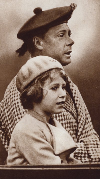 King Edward VIII and his niece, the future Queen Elizabeth II by English Photographer