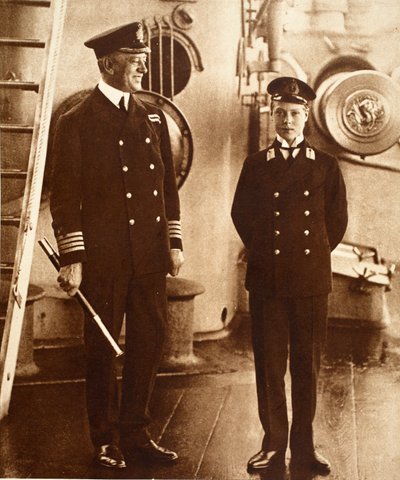 King Edward VIII as Midshipman in H.M.S. Hindustan, 1910 by English Photographer