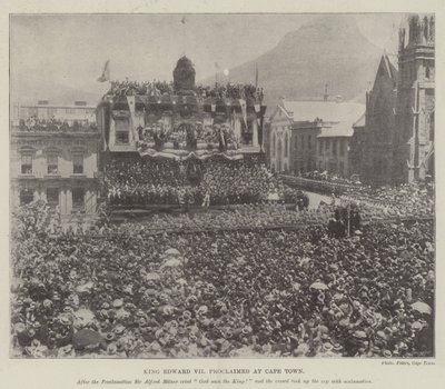 King Edward VII proclaimed at Cape Town by English Photographer