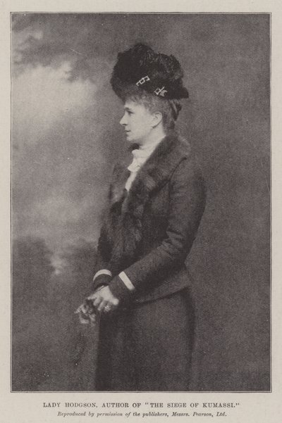 Lady Hodgson, Author of The Siege of Kumassi by English Photographer