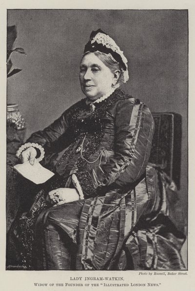 Lady Ingram-Watkin, Widow of the Founder of the Illustrated London News by English Photographer