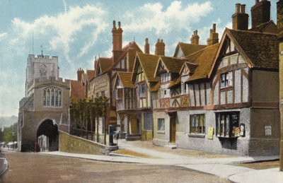 Leycester Hospital and Westgate, Warwick by English Photographer