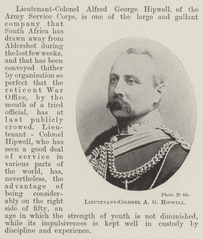 Lieutenant-Colonel A. G. Hipwell by English Photographer
