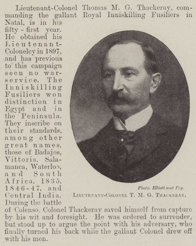 Lieutenant-Colonel T. M. G. Thackeray by English Photographer