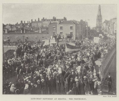 Life-Boat Saturday at Bristol, the Procession by English Photographer