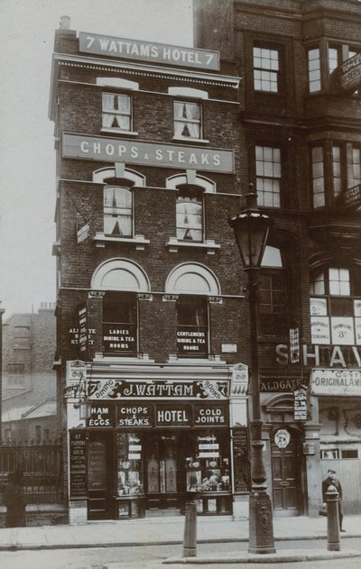 London Chops and Steaks Shop, Wattams Hotel by English Photographer