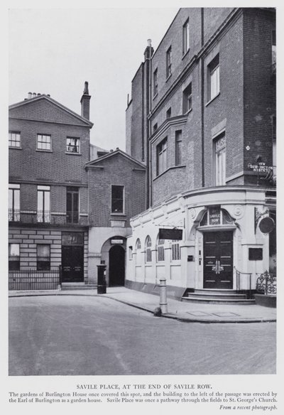 London: Savile Place, at the end of Savile Row by English Photographer