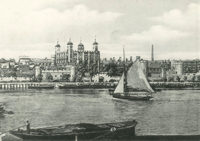 London Tower from the Thames by English Photographer