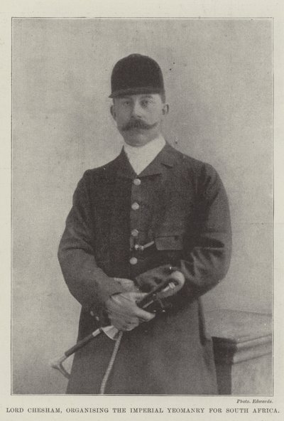 Lord Chesham, organising the Imperial Yeomanry for South Africa by English Photographer
