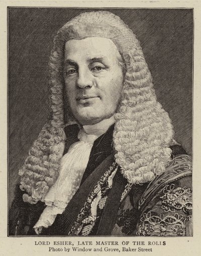 Lord Esher, Late Master of the Rolls by English Photographer