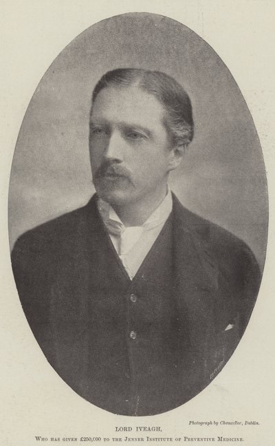 Lord Iveagh, who has given £250,000 to the Jenner Institute of Preventive Medicine by English Photographer