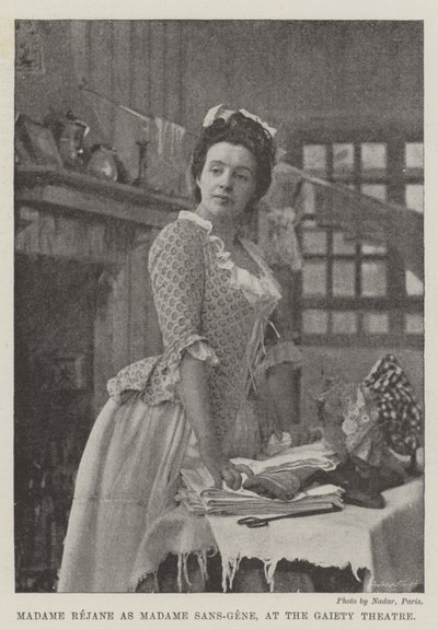 Madame Rejane as Madame Sans-Gene, at the Gaiety Theatre by English Photographer