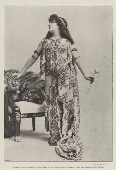 Madame Sarah Bernhardt as Cleopatra in Victorien Sardou