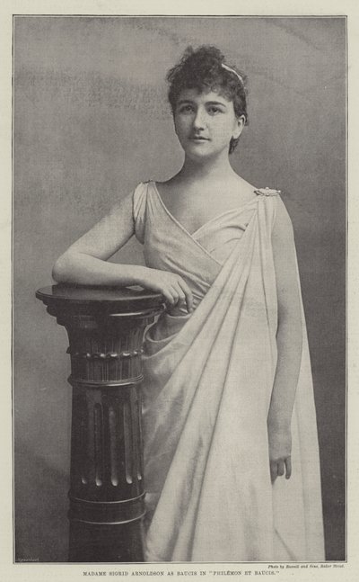 Madame Sigrid Arnoldson as Baucis in Philemon et Baucis by English Photographer