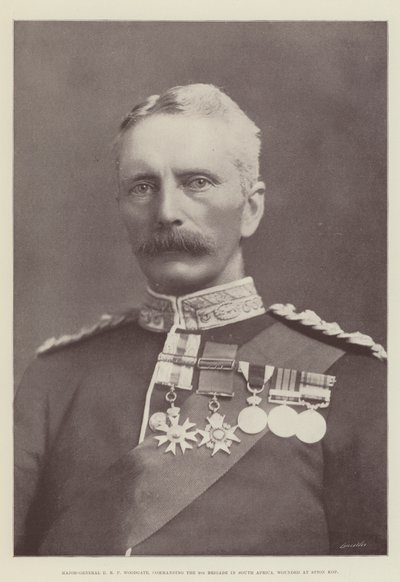Major-General E R P Woodgate, commanding the 9th Brigade in South Africa, wounded at Spion Kop by English Photographer
