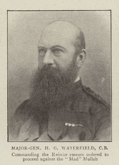 Major-General H G Waterfield, CB by English Photographer