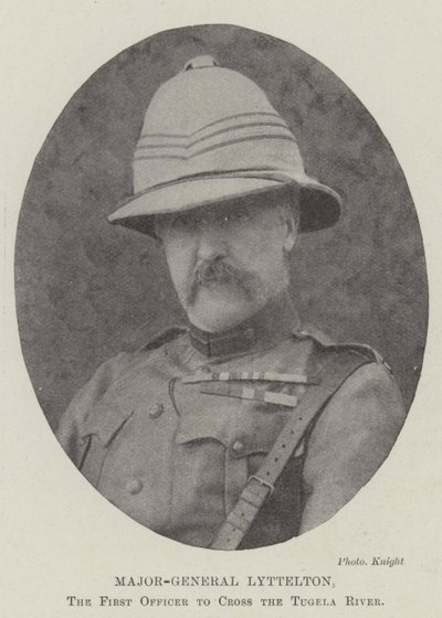 Major-General Lyttelton, the First Officer to Cross the Tugela River by English Photographer