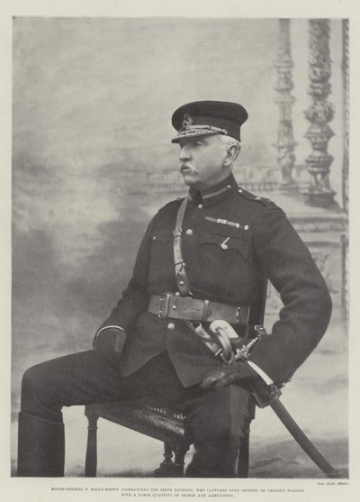 Major-General T Kelly-Kenny (commanding the Sixth Division), who captured over Seventy of Cronjes Wagons, with a Large Quantity of Stores and Ammunition by English Photographer