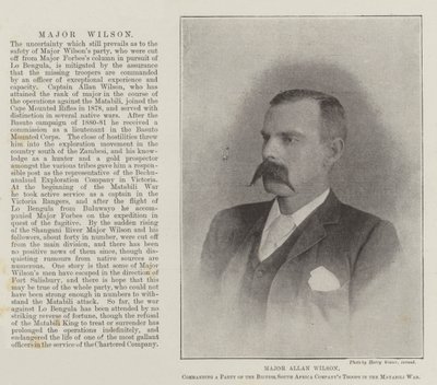 Major Allan Wilson, commanding a Party of the British South Africa Company