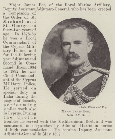 Major James Bor, New CMG by English Photographer