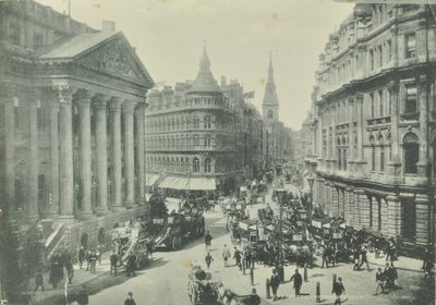 Mappin and Webb, Cheapside, from Mansion House looking west, City of London, 1890 by English Photographer