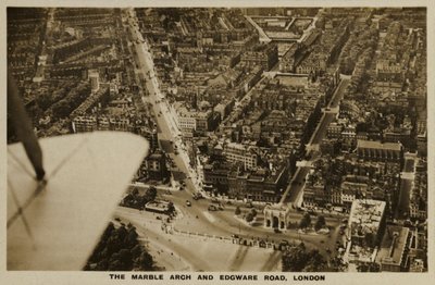Marble Arch, Edgware Road, London, Aerial Photo by English Photographer