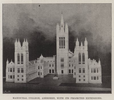Marischal College, Aberdeen, with its Projected Extensions by English Photographer